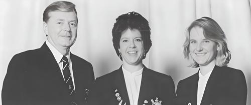 Captain Don Clegg, JoAnn Hardwick, Victoria Scott